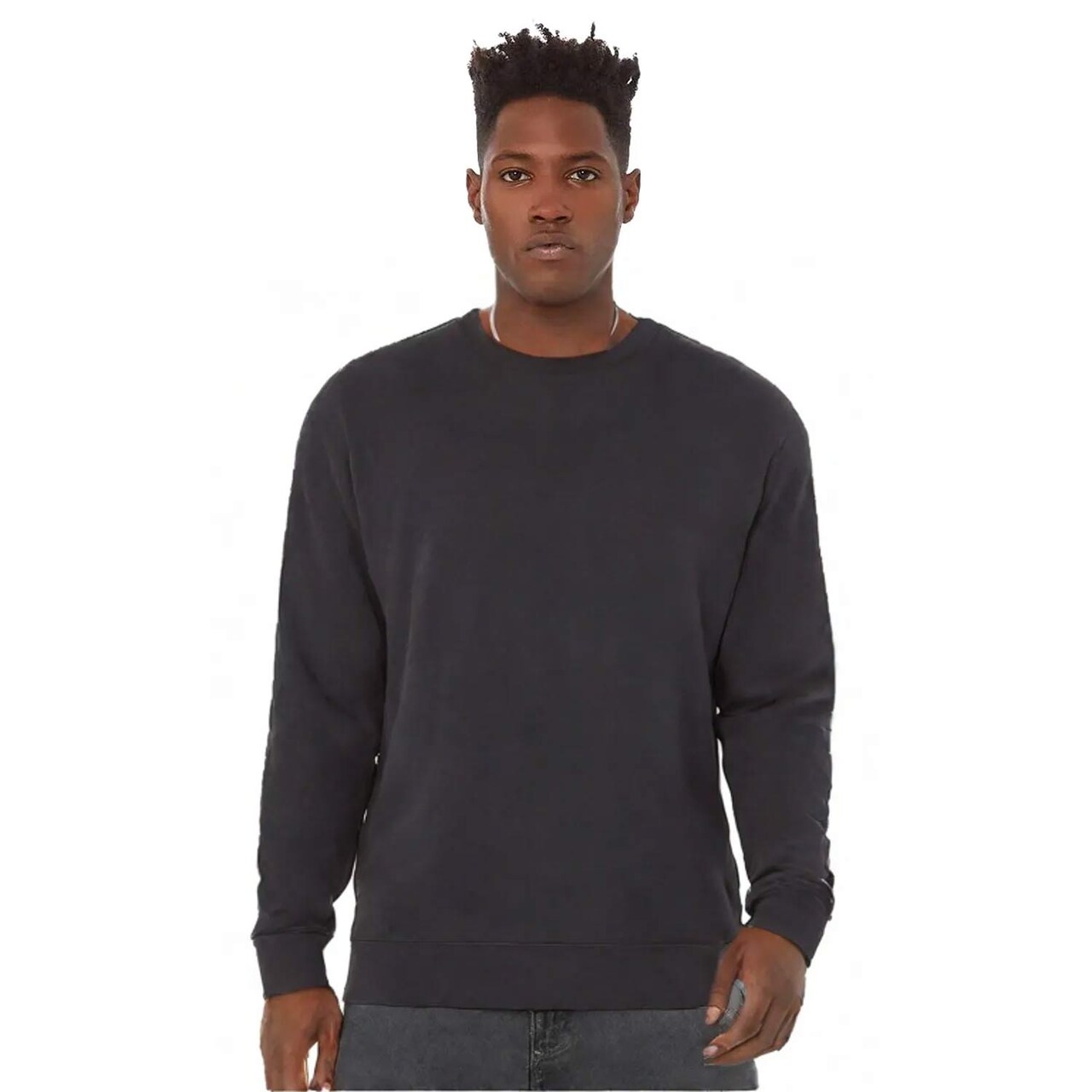 BELLA+CANVAS Long Sleeve Sponge Fleece Drop Shoulder Sweatshirt for Casual, Winter & Layering Wear